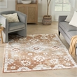 Nourison Astra Machine Washable 4' x 6' Copper Fabric Area Rug