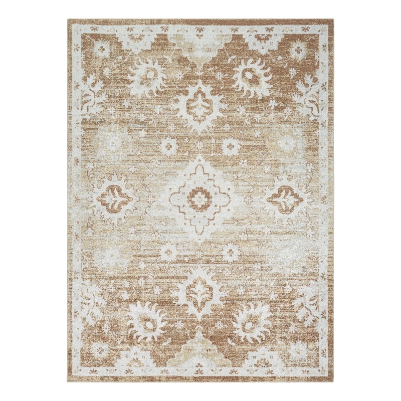 Nourison Astra Machine Washable 4' x 6' Copper Fabric Area Rug