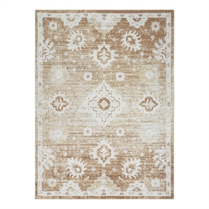 Nourison Astra Machine Washable 5' x 7' Copper Fabric Area Rug