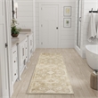 Nourison Astra Machine Washable 6' Runner Ivory Gold Fabric Area Rug