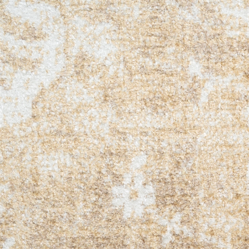 Nourison Astra Machine Washable 5' x 7' Ivory Gold Fabric Area Rug