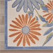 Nourison Aloha 8' Runner Beige Multi-Color Fabric Area Rug
