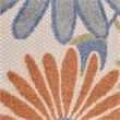 Nourison Aloha 8' Runner Beige Multi-Color Fabric Area Rug