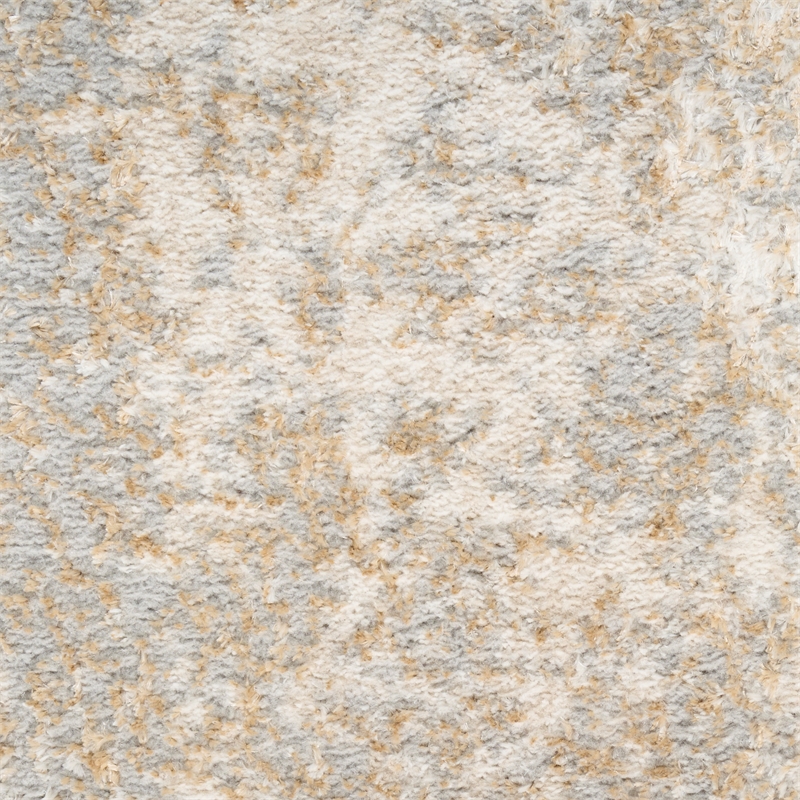 Nourison Ambiance 5' x 7' Ivory Silver Fabric Area Rug