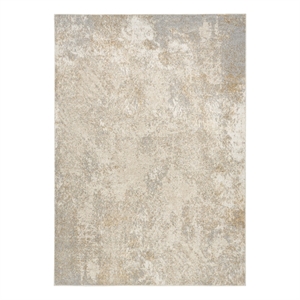 Nourison Ambiance 5' x 7' Ivory Silver Fabric Area Rug
