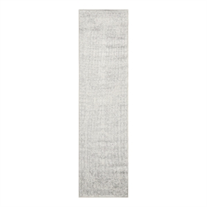 Nourison Astra Machine Washable 8' Runner Gray Fabric Area Rug