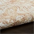 Nourison Astra Machine Washable 8' Runner Rust  Fabric Area Rug