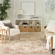 Nourison Astra Machine Washable 4' x 6' Rust  Fabric Area Rug