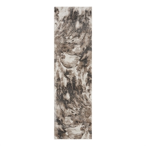 Nourison American Manor 2'2&quot x 7'6&quot Ivory Mocha Modern Indoor Rug