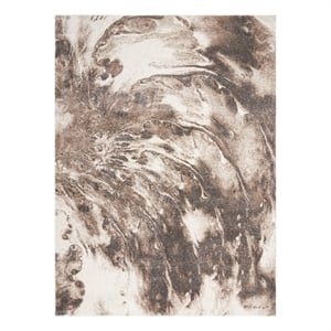 Nourison American Manor 5'3&quot x 7'3&quot Ivory Mocha Modern Indoor Rug