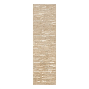 Nourison Casual 6' Runner Taupe Fabric Area Rug