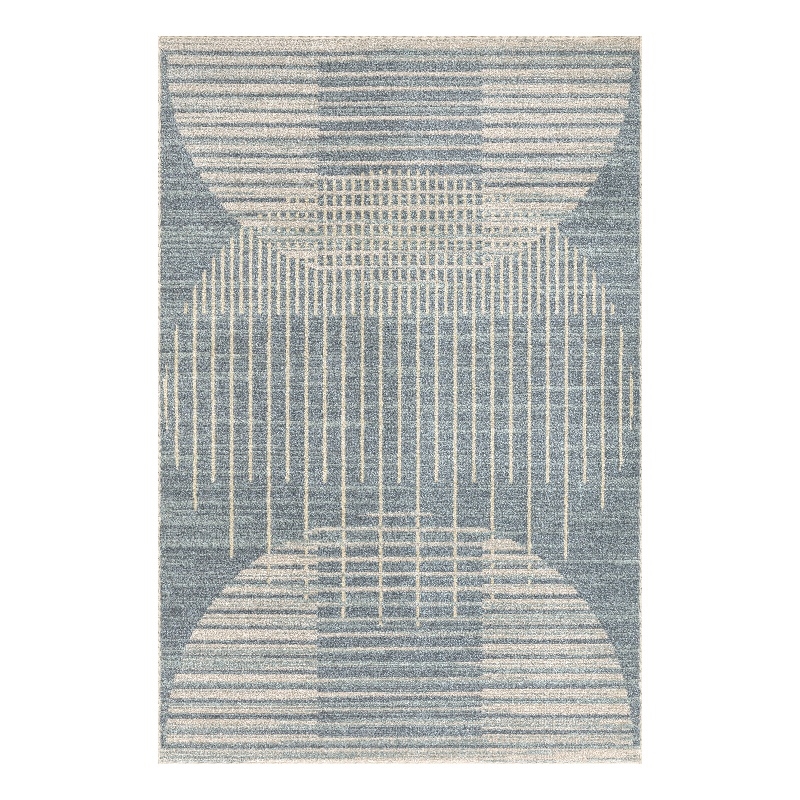 Nourison Astra Machine Washable 3' x 5' Blue Fabric Area Rug