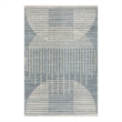 Nourison Astra Machine Washable 3' x 5' Blue Fabric Area Rug