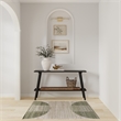 Nourison Astra Machine Washable 3' x 5' Ivory Olive Fabric Area Rug