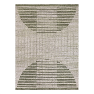 Nourison Astra Machine Washable 5' x 7' Ivory Olive Fabric Area Rug
