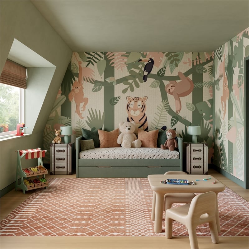 Nourison Astra Machine Washable 9' x 12' Copper Fabric Area Rug