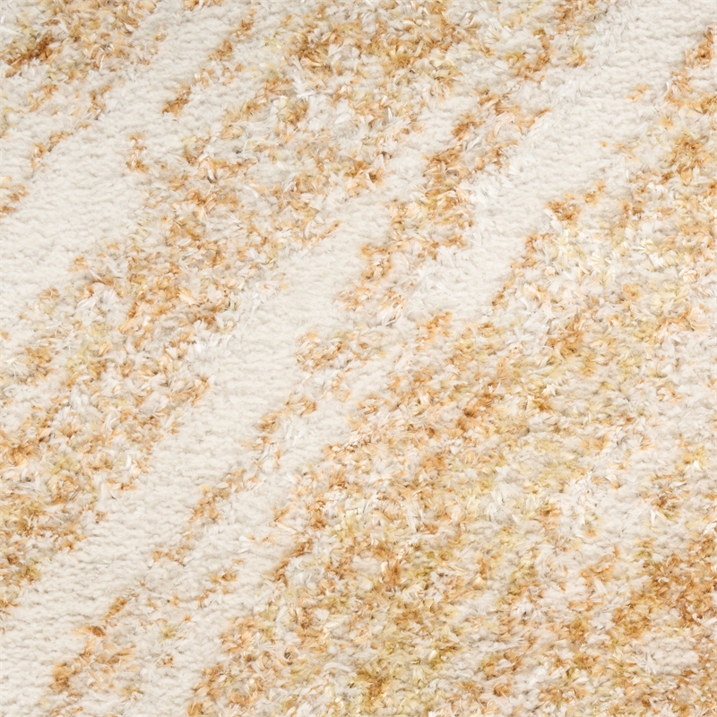 Nourison Ambiance 4' x 6' Ivory Gold Fabric Area Rug