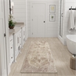 Nourison Astra Machine Washable 6' Runner Rust Multi-Color Fabric Area Rug