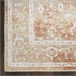 Nourison Astra Machine Washable 3' x 5' Rust Multi-Color Fabric Area Rug