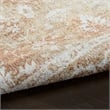Nourison Astra Machine Washable 4' x 6' Rust Multi-Color Fabric Area Rug