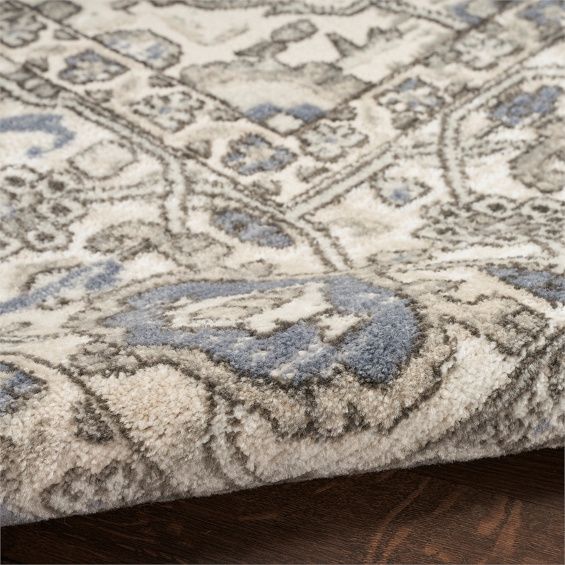 Nourison Concerto 2' x 4' Blue Fabric Area Rug