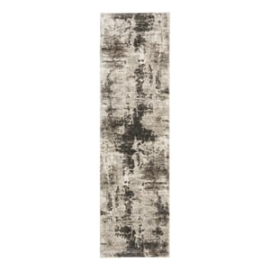 Nourison American Manor 2'2&quot x 7'6&quot Ivory Mocha Modern Indoor Rug