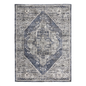 Nourison American Manor 5'3&quot x 7'3&quot Blue Farmhouse Indoor Rug