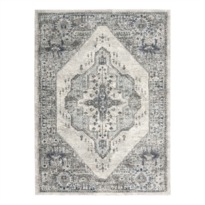 Nourison American Manor 5'3&quot x 7'3&quot Gray Farmhouse Indoor Rug