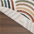 Nourison Astra Machine Washable 4' Round Ivory Multi-Color Fabric Area Rug