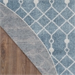 Nourison Astra Machine Washable 4' x Round Blue  Fabric Area Rug