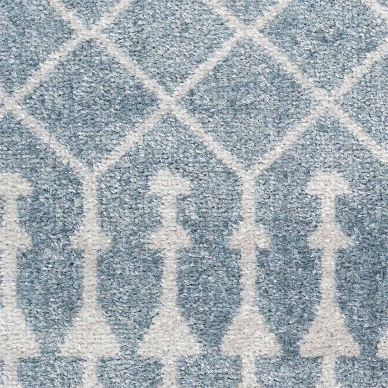 Nourison Astra Machine Washable 12' x 15' Blue  Fabric Area Rug