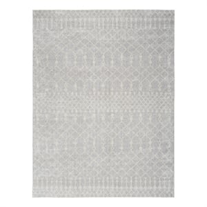 Nourison Astra Machine Washable 12' x 15' Gray Fabric Area Rug