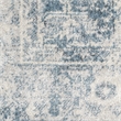 Nourison Astra Machine Washable 4' x Round Blue Ivory Fabric Area Rug