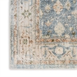 Nourison Astra Machine Washable 12' x 15' Silver Blue Fabric Area Rug
