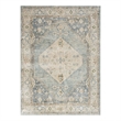 Nourison Astra Machine Washable 12' x 15' Silver Blue Fabric Area Rug