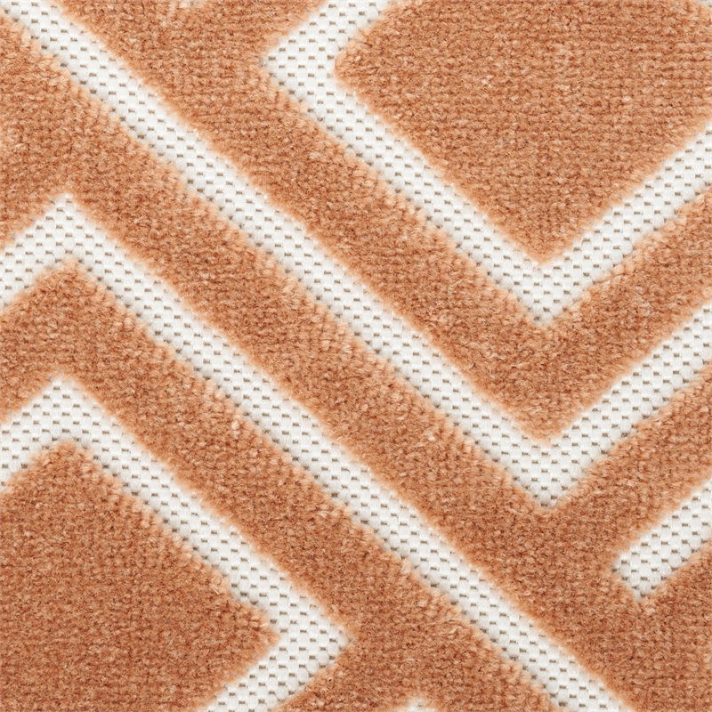 Nourison Casual 6' Runner Copper Fabric Area Rug