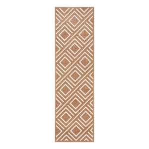 Nourison Casual 6' Runner Copper Fabric Area Rug