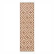 Nourison Casual 6' Runner Copper Fabric Area Rug