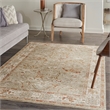 Nourison Asher 4' x 6' Sage Ivory Fabric Area Rug