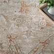 Nourison Asher 4' x 6' Sage Ivory Fabric Area Rug