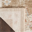 Nourison Asher 4' x 6' Mocha Fabric Area Rug