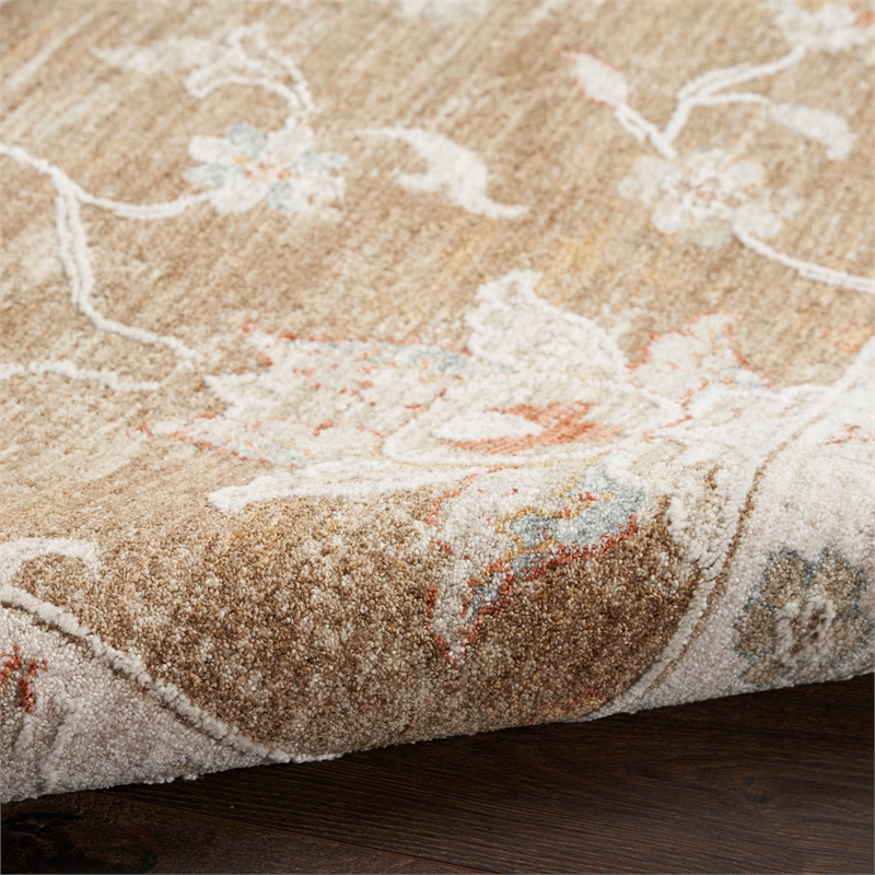 Nourison Asher 5' x 8' Mocha Fabric Area Rug