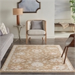 Nourison Asher 5' x 8' Mocha Fabric Area Rug