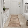 Nourison Astra Machine Washable 6' Runner Latte Fabric Area Rug