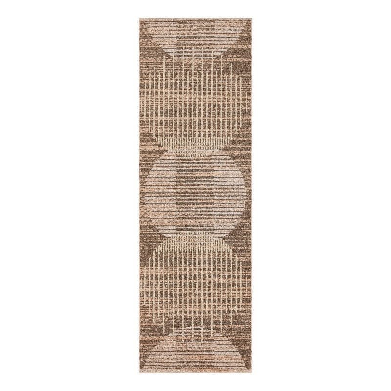 Nourison Astra Machine Washable 6' Runner Latte Fabric Area Rug