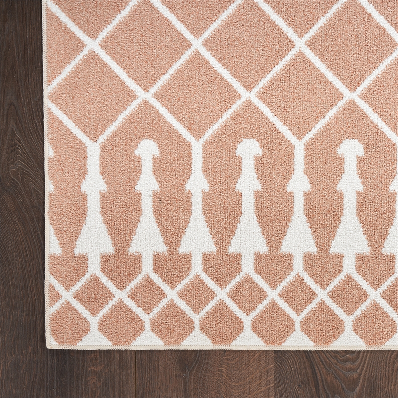 Nourison Astra Machine Washable 4' x 6' Copper Fabric Area Rug