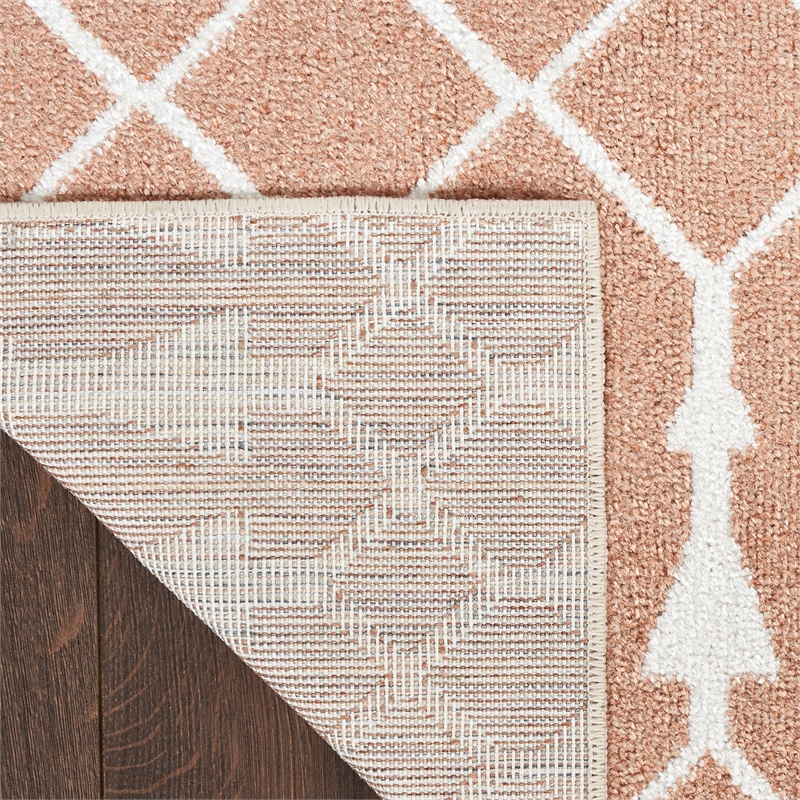 Nourison Astra Machine Washable 4' x 6' Copper Fabric Area Rug