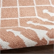 Nourison Astra Machine Washable 4' x 6' Copper Fabric Area Rug