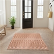 Nourison Astra Machine Washable 4' x 6' Copper Fabric Area Rug