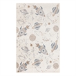 Nourison Astra Machine Washable 3' x 5' Ivory Multi-Color Fabric Area Rug
